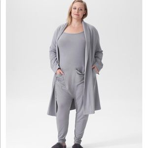 JACKSON SLEEVELESS JUMPSUIT - LAVENDER GREY SIZE L